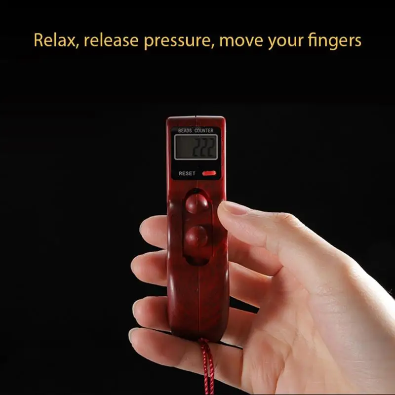 

4 Colors Novelty Digital Counter Handheld Rotating Prayer Beads Counter Beads Counter Finger Game Toy Relaxation Tool Hot Sale