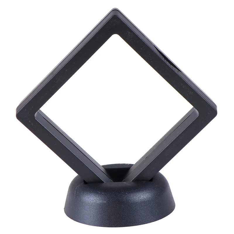 1 Набор Черная 3D плавающая Ювелирная монета держатель рамки коробка чехол с