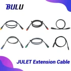 Водонепроницаемый Удлинительный кабель JULET BAFANG, светильник для двигателя, световой дроссельной заслонки, дисплей 1T4 1T5 2 3 4 5 Pin, кабель для переоборудования электровелосипеда
