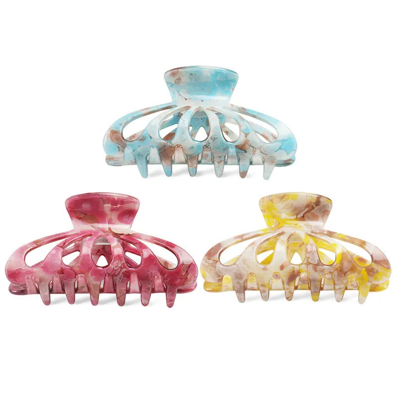 

Large Hair Claw Clips For Women Girls Celluloid Acetate Hair Jaw Clips Summer Lanterns Hair Catch Female Hair Claw Accessories