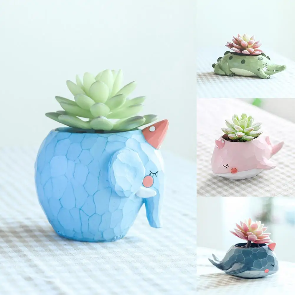Плантатор милый КИТ домашний сад двора украшение Настольный суккулент растения