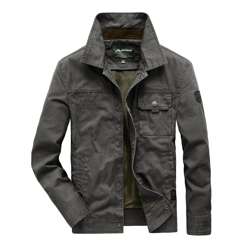 

Spring Autumn Jacket Men Cotton Cargo Jackets Thin Military Army Tactical Bomber Jacket Men Clothing Jaqueta Masculina 5XL 6XL
