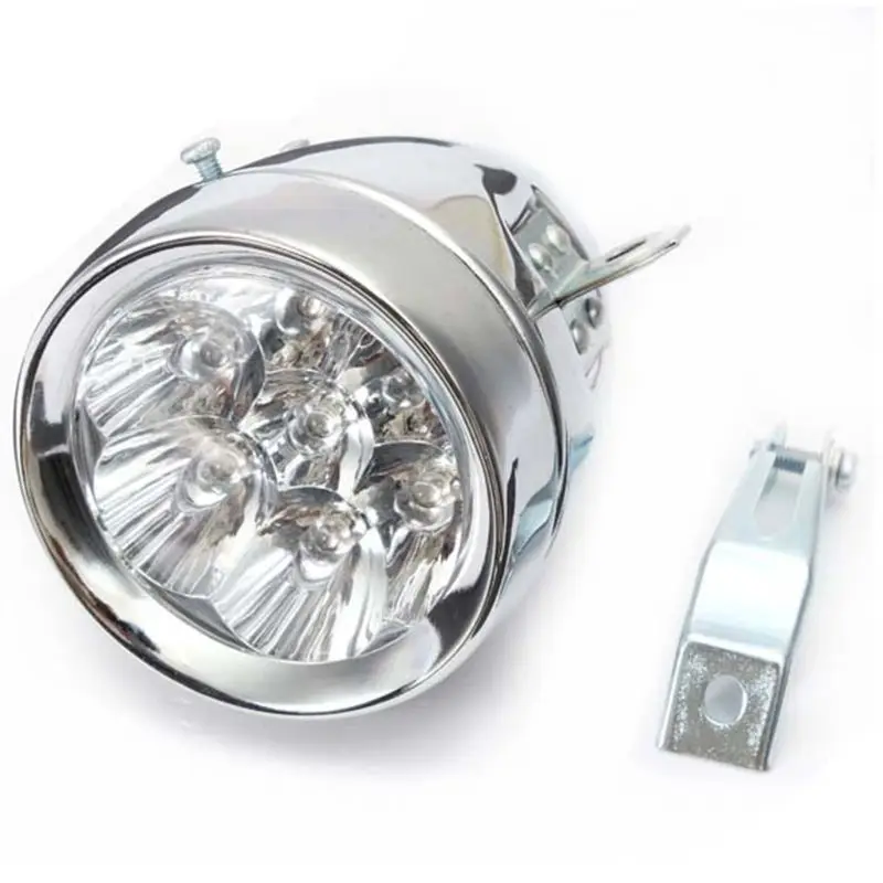 Винтаж Ретро велосипед передний светильник лампа 7 светодиодный односкоростного