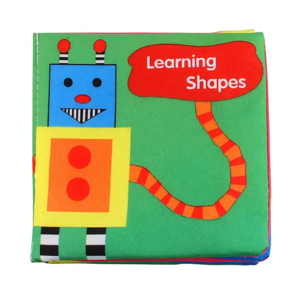 Libros de tela de 1cp para ni&ntilde;os, libro de tela con reconocimiento de frutas y n&uacute;meros de animales de dibujos animados para aprendizaje temprano, juguete educativo para ni&ntilde;os-5