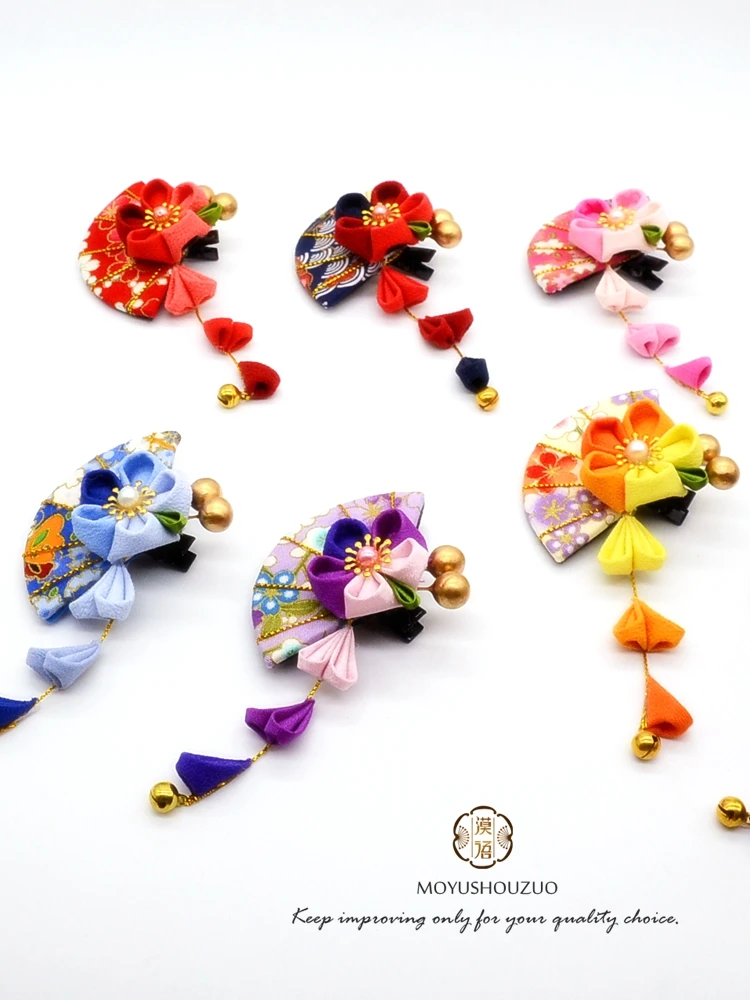 

Оригинальный дизайн, японское кимоно, головной убор ручной работы, заколка для волос, кимоно, головной убор, реквизит, разные цвета на выбор