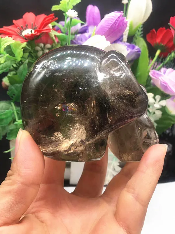 Натуральный кварцевый хрусталь чай хрустальный череп резьба орнамент