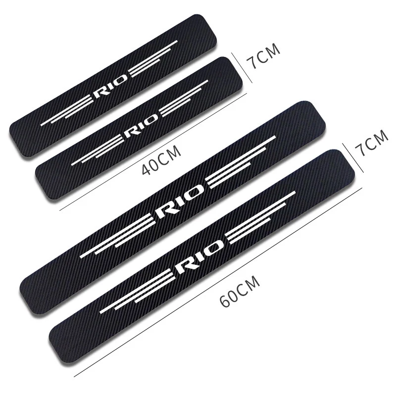 4 шт. автомобильные наклейки на порог двери для Kia Rio 3 K2 K3 X Line|Наклейки автомобиль| |