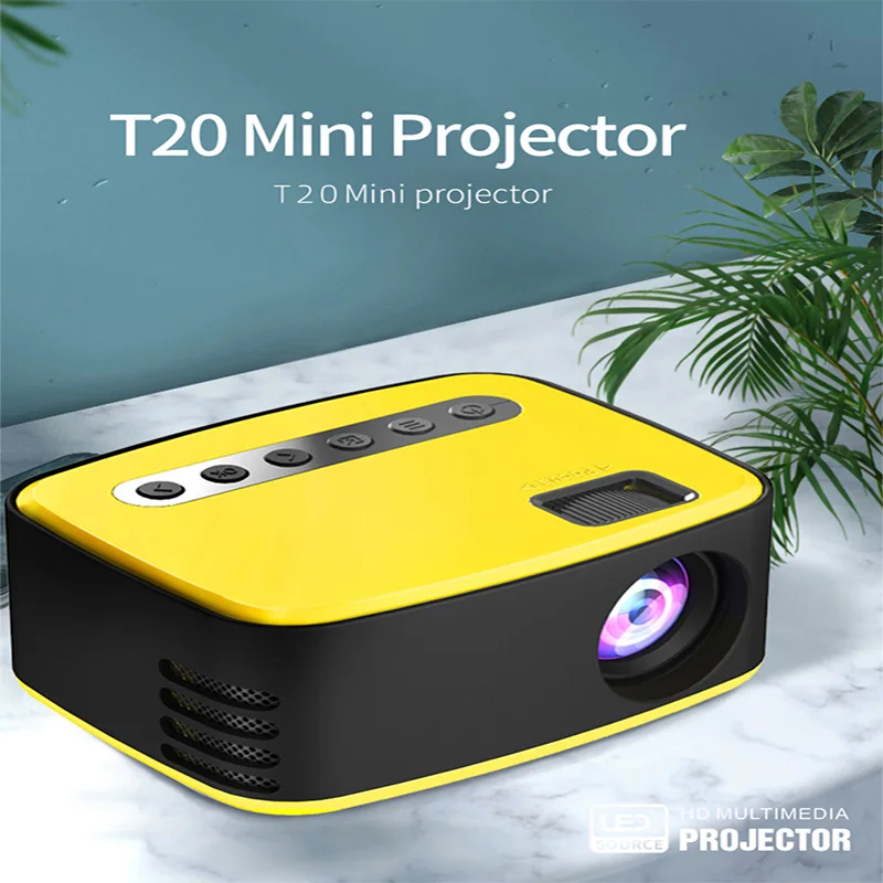 

Портативный мини-проектор T20, 1080P, USB, HD