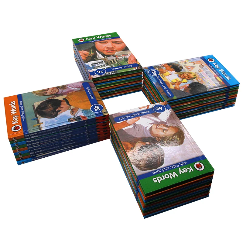36 books/set Ladybird Key Words with Peter and Jane English Picture Reading children early education textbook magic phonics book |
