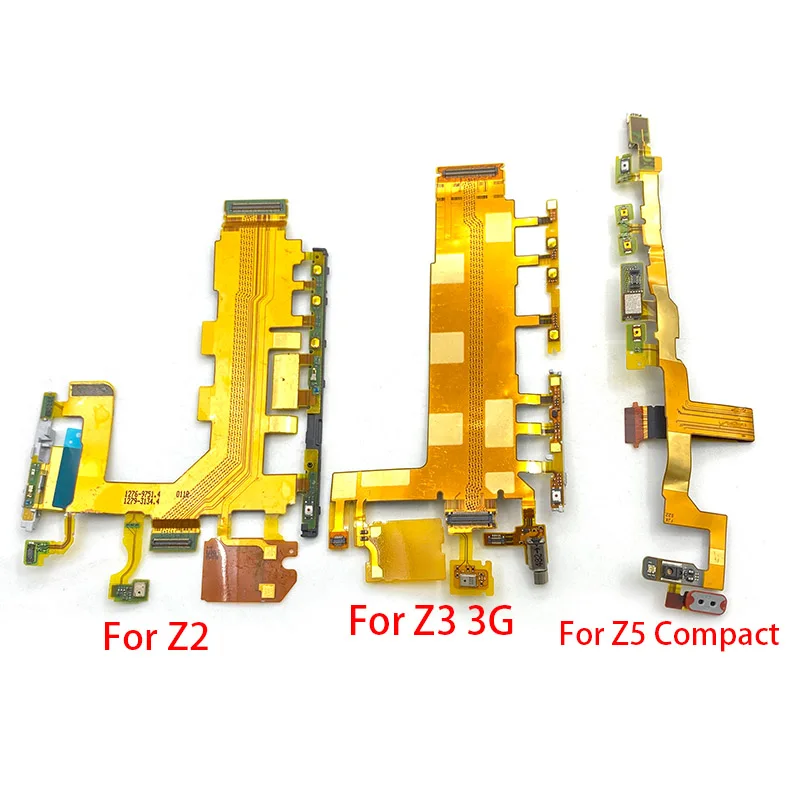 

New For Xperia M4 Aqua T2 T3 Z Ultra Z1 Z2 Z3 Compact Z5 Premium Power On Off Volume Side Button Key Flex Cable Replacement Part