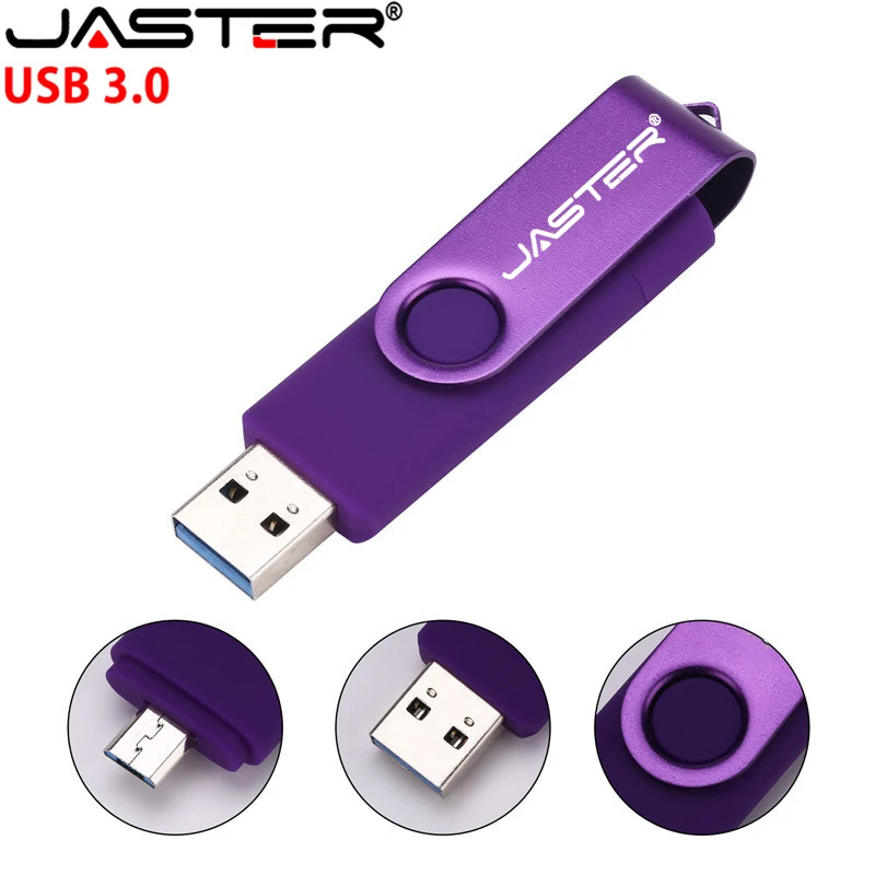 Флэш-накопитель JASTER USB 3 0 OTG для смартфона/планшета/ПК 8 ГБ 16 32 64 Гб 128