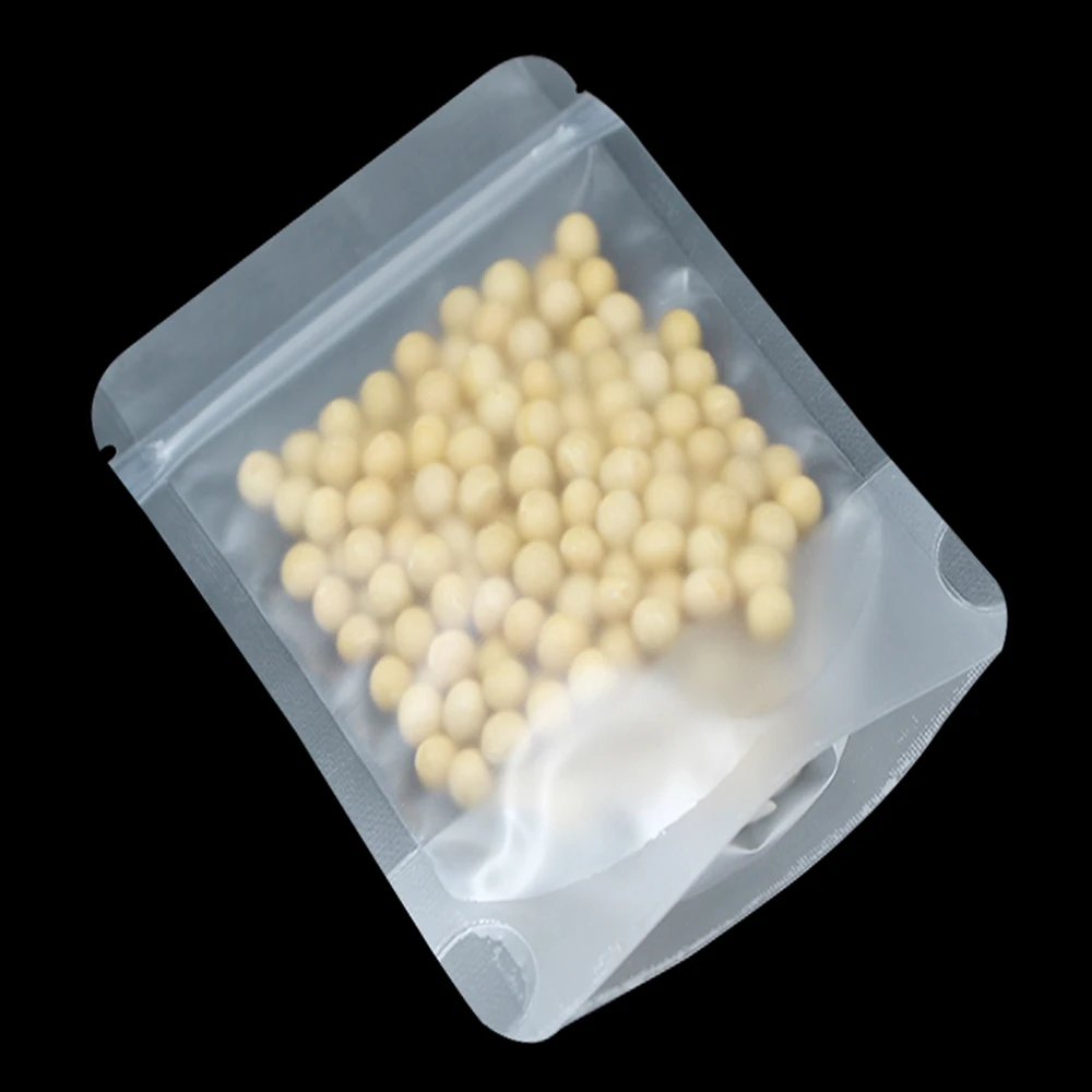 12x20 см матовые прозрачные пластиковые упаковочные пакеты с замком-молнией