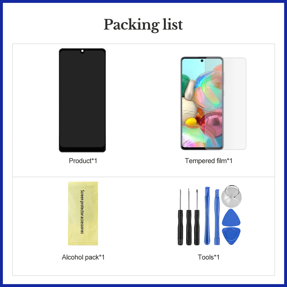 ЖК-дисплей 6 1 &quotдля Samsung Galaxy A41 A415 A415F A415F/DS сенсорная панель дигитайзер с рамкой в