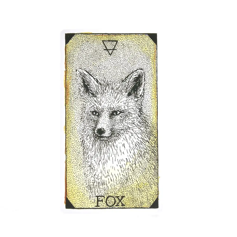 63 листа дикие неизвестные Животные Дух колода руководство карты Таро настольная