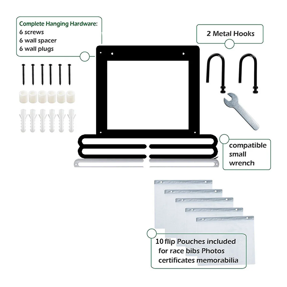 Спортивная медаль для гонок Дисплей держатель железа Материал бег Плавание