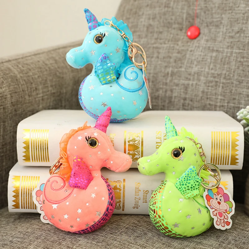 Милая пушистая Морская звезда морской конек плюшевая игрушка брелок мультфильм