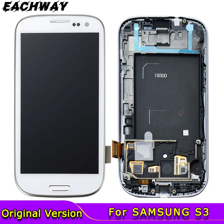 ЖК дисплей для SAMSUNG Galaxy S3 i9300 сенсорный экран с дигитайзером замены Mini i8190|Экраны