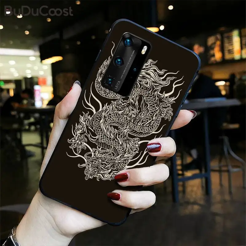 

Creative Design Chinese Dragon Phone Case For Huawei P30 P20 Mate 20 Pro Lite Smart Y9 Prime 2019