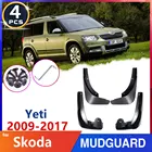Автомобильное крыло брызговик для Skoda Yeti 5L 2009  2017 2010 2011 2012 Брызговики щитки автомобильные аксессуары наклейки