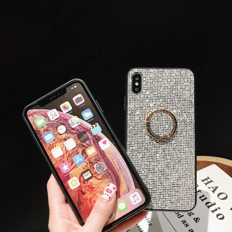 Простые Стразы чехол для мобильного телефона iPhone X XS XR XSMax 8 7 6 6S PluS глянцевая