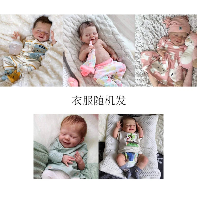 

18'' Realistic Dolls, Silicone sleeping Dolls with infant Nourishing Accessories, vivid Newborn Dolls for Baby Toddler