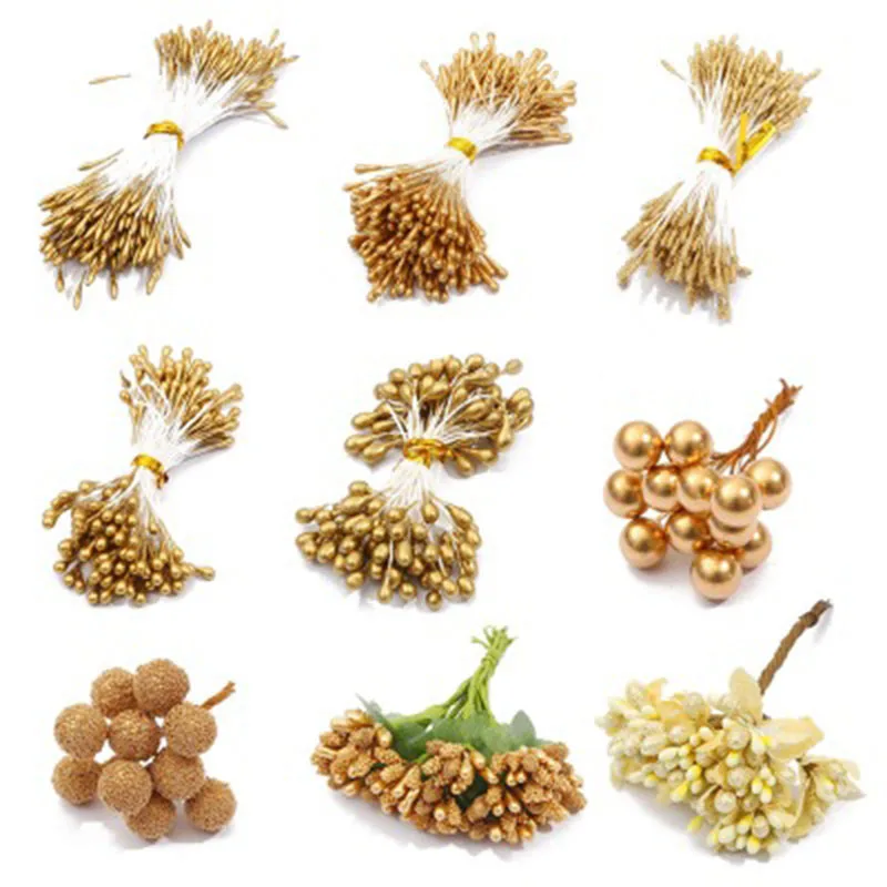 Гибридный искусственный цветок с тычинками вишневые ягоды для дома свадебный