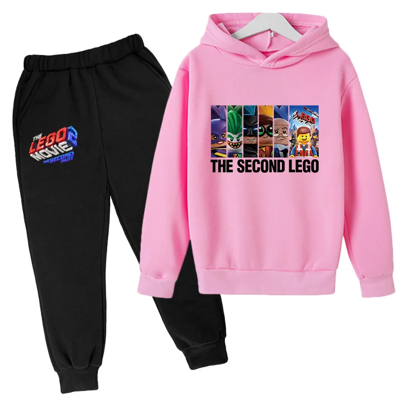 

Otoo 2021 Manga japonesa Lego Nios con capucha + Pantalones Sudadera de marca de gran tamao para beb Traje de calle principa