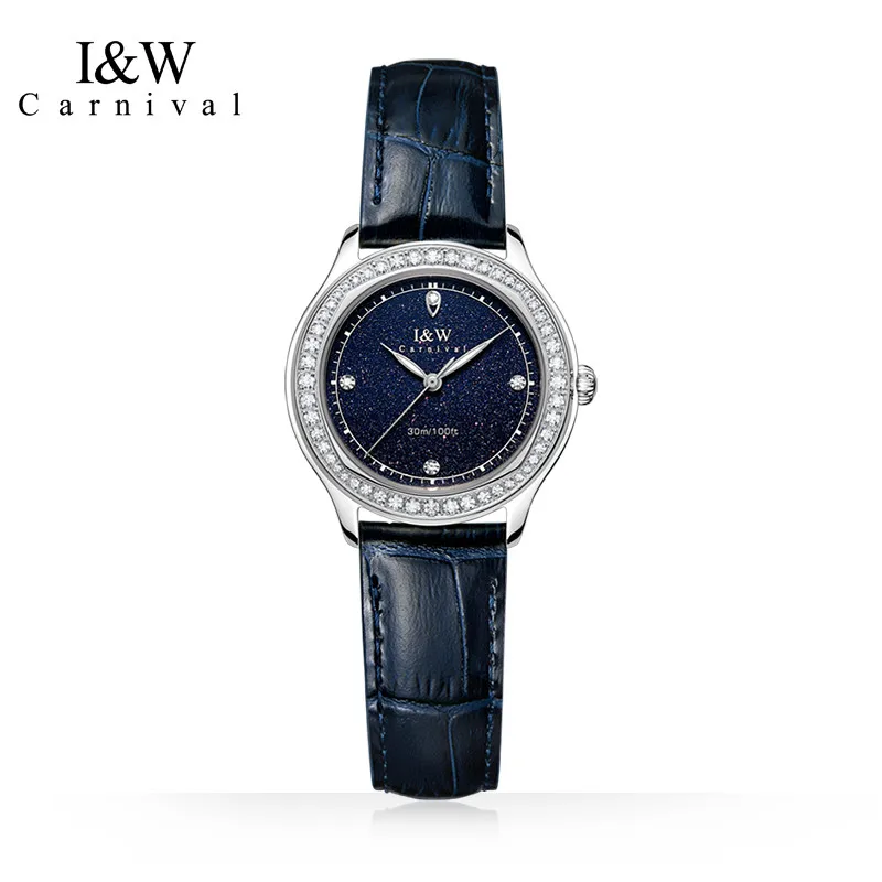 

CARNIVAL Brand Women Fashion Watch Waterproof Bracelet Lady Casual Crystal Girl Quartz Wristwatch Female Clock Relogio Feminino