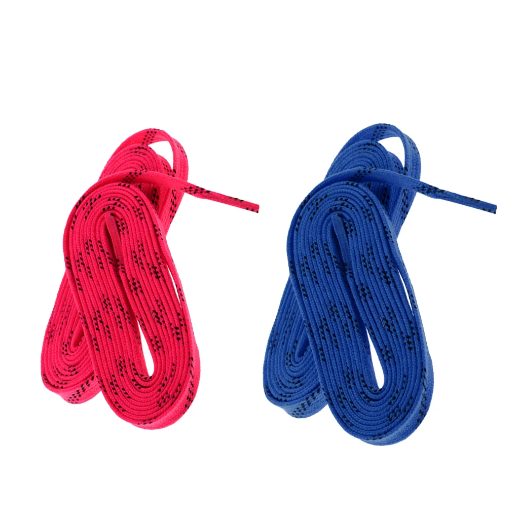 2 пары нейлоновых роликовых коньков для хоккея с шайбой плоские шнурки обуви