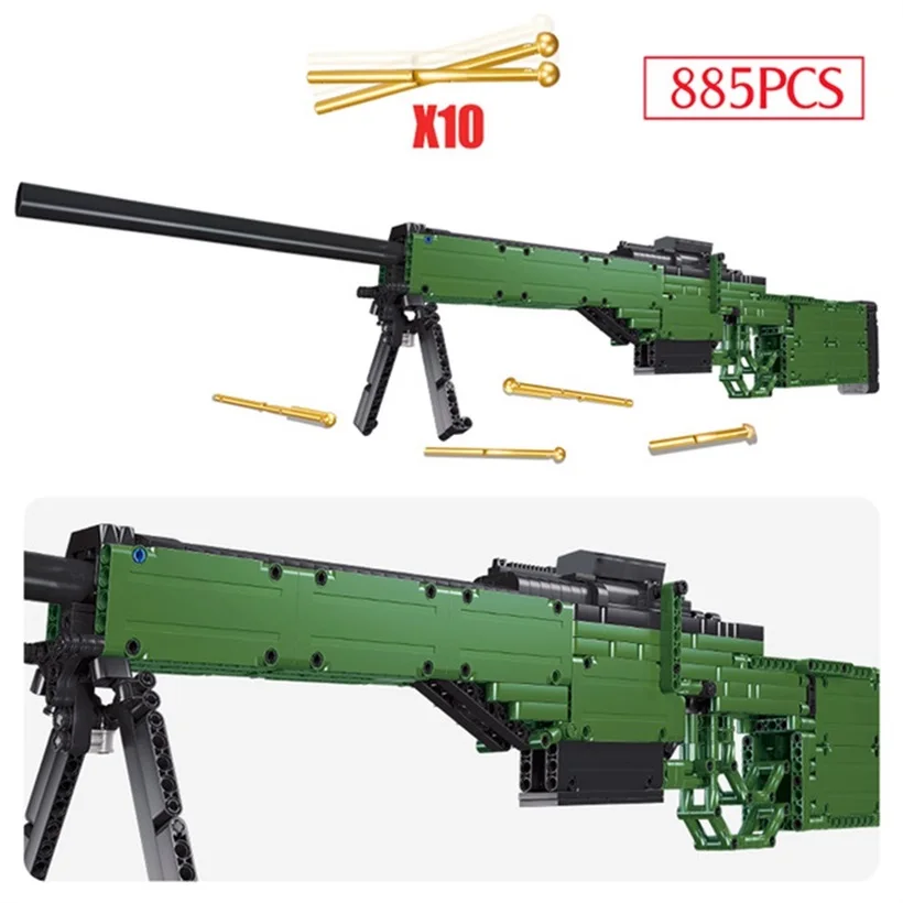 Технические AK 98 строительные блоки SWAT создатель оружие AWM снайперской винтовки