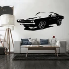 Большой автомобиль Dodge Challenger наклейки на стену спальни Фреска Искусство домашний декор Креативные украшения виниловый плакат AY1954