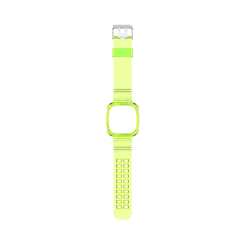 

Silicone Transparent Wrist Sport Strap Watch Band for -Fitbit Versa3/Sense Watch Q39D