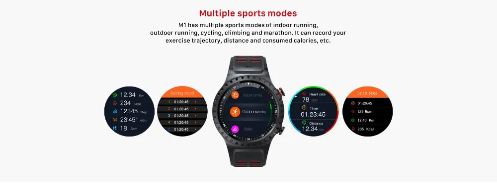 Умные часы M1, gps, поддержка Bluetooth, с функцией вызова, с sim-картой, IP67, водонепроницаемые, пульсометр, длительное время работы в режиме ожидания, умные часы, спортивные