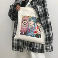 ulzzang yarichin club canvas bag vintage casual hip hop harajuku womens large capacity japanese cartoon womens shoulder bags