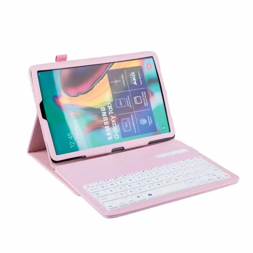 

Bluetooth Keyboard Tablet Protective Shell for Samsung Galaxy Tab A T510 T515 10.1 Inch Case with Wireless Detach PU Leather+Pen
