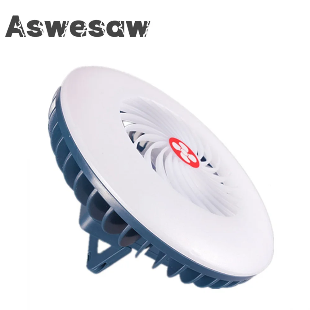 

Camping Lantern Outdoor Lighting Tool With Fan Battery Operated Fishing Waterproof ABS Emergency Tent Multifunctional Hanging