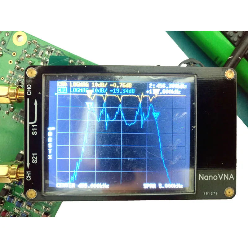 NanoVNA 2,8 дюймовый сенсорный ЖК HF VHF UHF UV векторный сетевой анализатор 50 кГц-300 МГц антенный анализатор с батареей I4-001