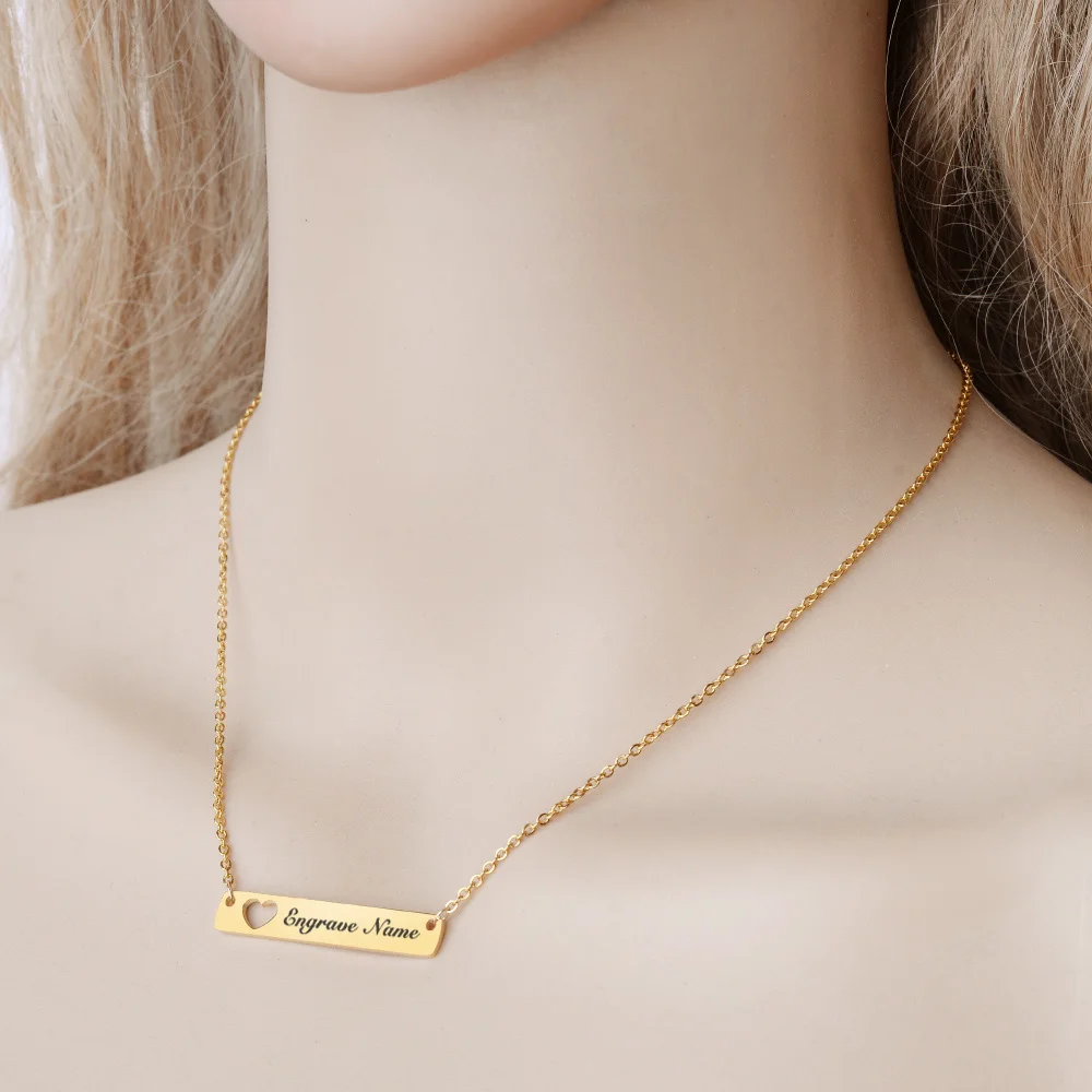 Трендовое ожерелье из нержавеющей стали золотого и серебристого цвета с