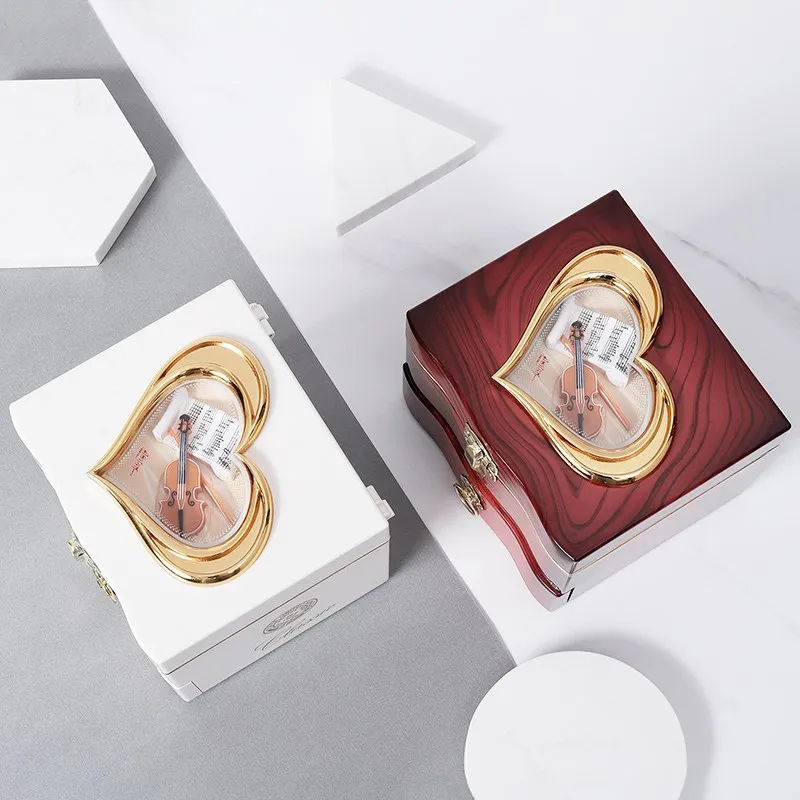 2019 New Jewelry Storage Box Rotating Dancer Music Drawer Organizer Mechanism Christmas Gift Girl Birthday Present | Дом и сад