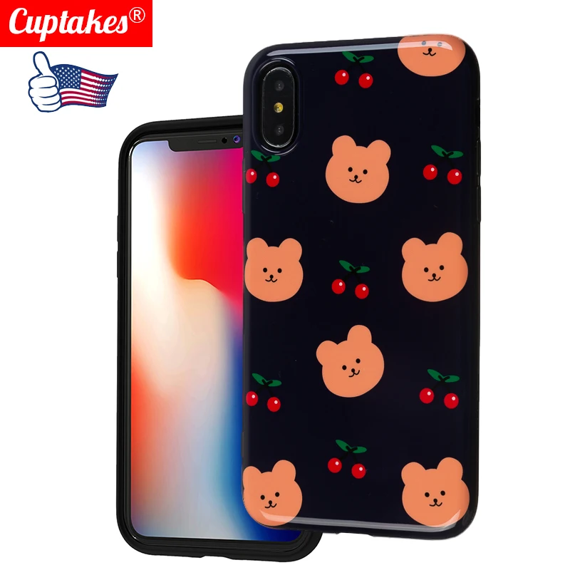Роскошный Блестящий Мягкий силиконовый чехол для iPhone 11 Pro 7 8 Plus X XS Max XR 6 S милый