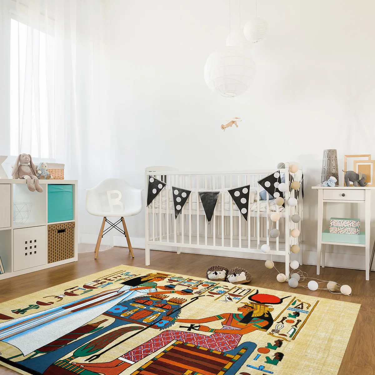 Античные египетские коврики с узором из папируса для гостиной спальни игровой