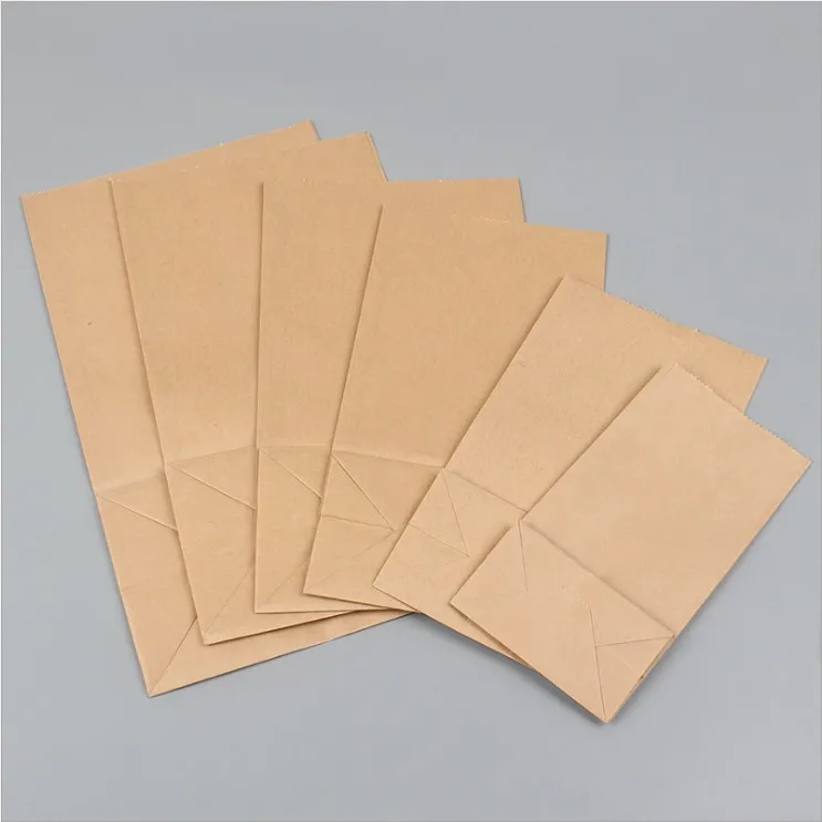 50 шт/100 шт оптом крафт бумажные пакеты для упаковки пищевых продуктов упаковка