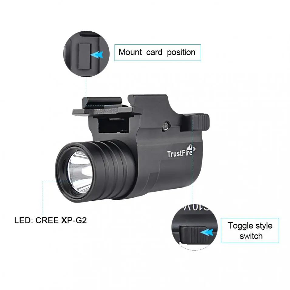 230LM XP-G2 СВЕТОДИОДНЫЙ Карманный военный светильник s пистолет фонарь светодиодный