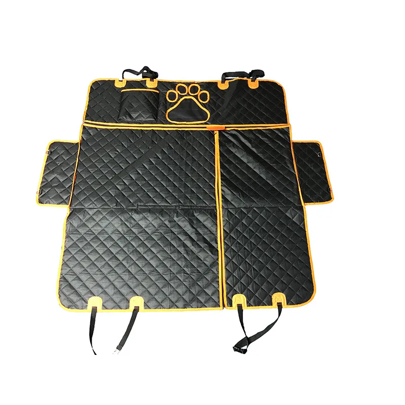 ?? ペットキャリア犬用カーシートカバー,安全ベルト付き防水プロテクター,リアシート,ハンモック,プロテクター