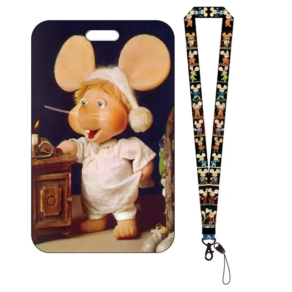 Cartoon Women Girls ID Credit Bank Card Holder Students Bus Case Lanyard Child Visit Door Identity Badge Cards Cover | Багаж и сумки