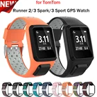 Умный Браслет Силиконовый ремешок для TomTom Runner 32, браслет для Tomtom AdventurerGolfer 2Spark3, сменный Браслет для музыки