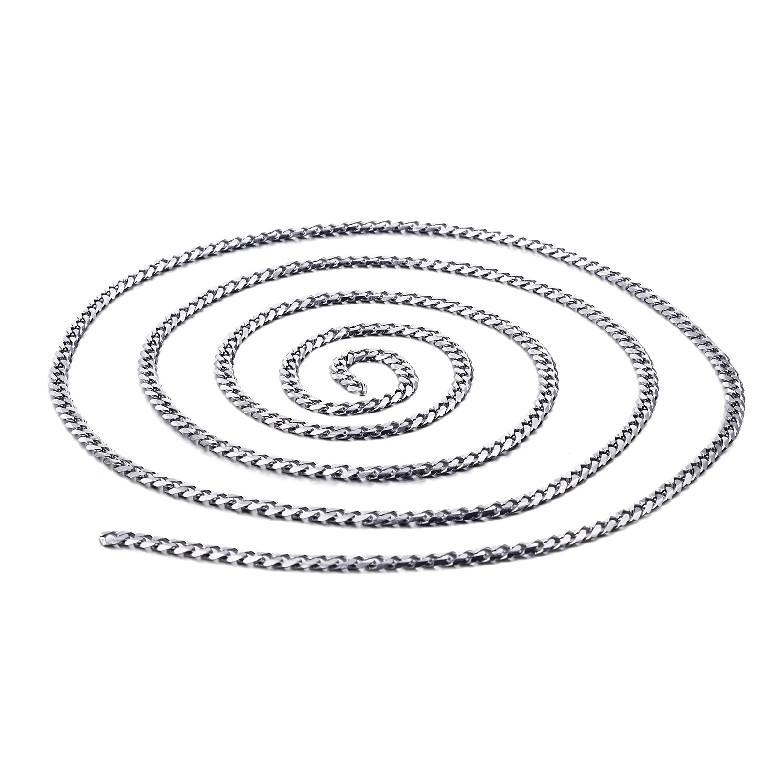 

4mm Width 1/5 Meter DIY Supplies Handmade Jewelry Accessories Curb Necklace Chains For Jewelry Making