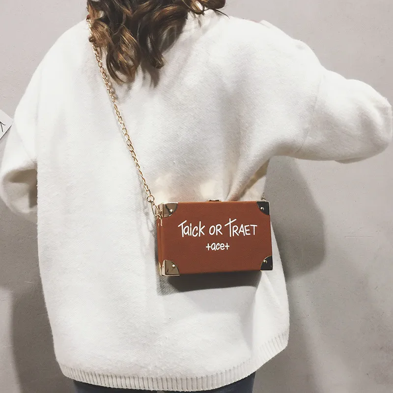 2020 новая Корейская матовая сумка мини на цепочке женская плечо с надписью