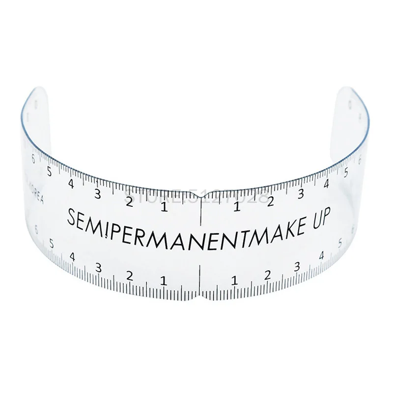 Многоразовая Полуперманентная линейка для бровей 1 шт. инструмент измерения