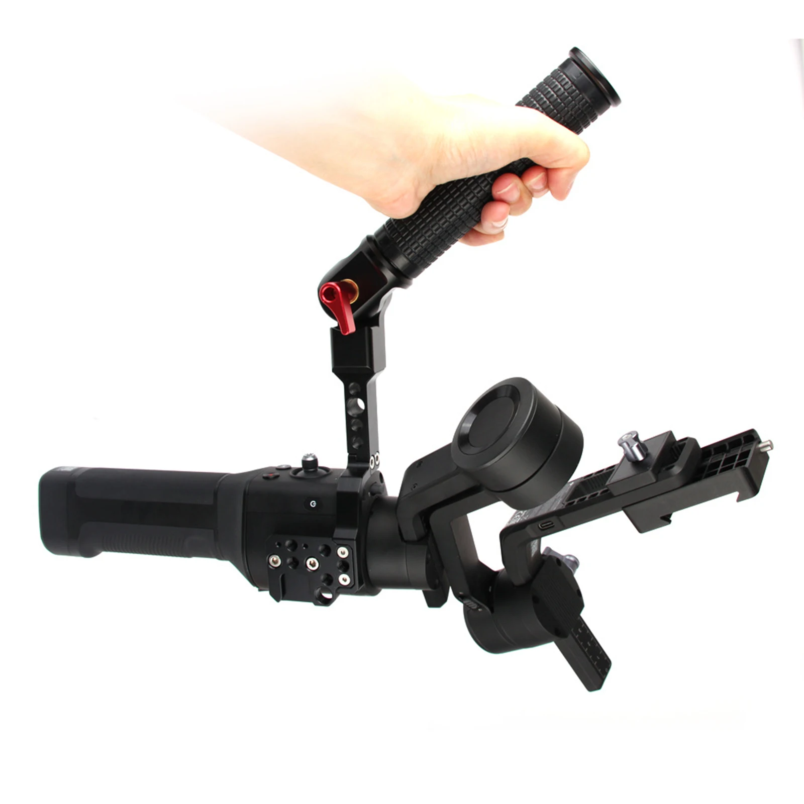 

Adjustable Lift Side Handle Aluminum Alloy Compatible with Ronin S/SC Handle Stabilizer Camera Handle Accessories Cameras